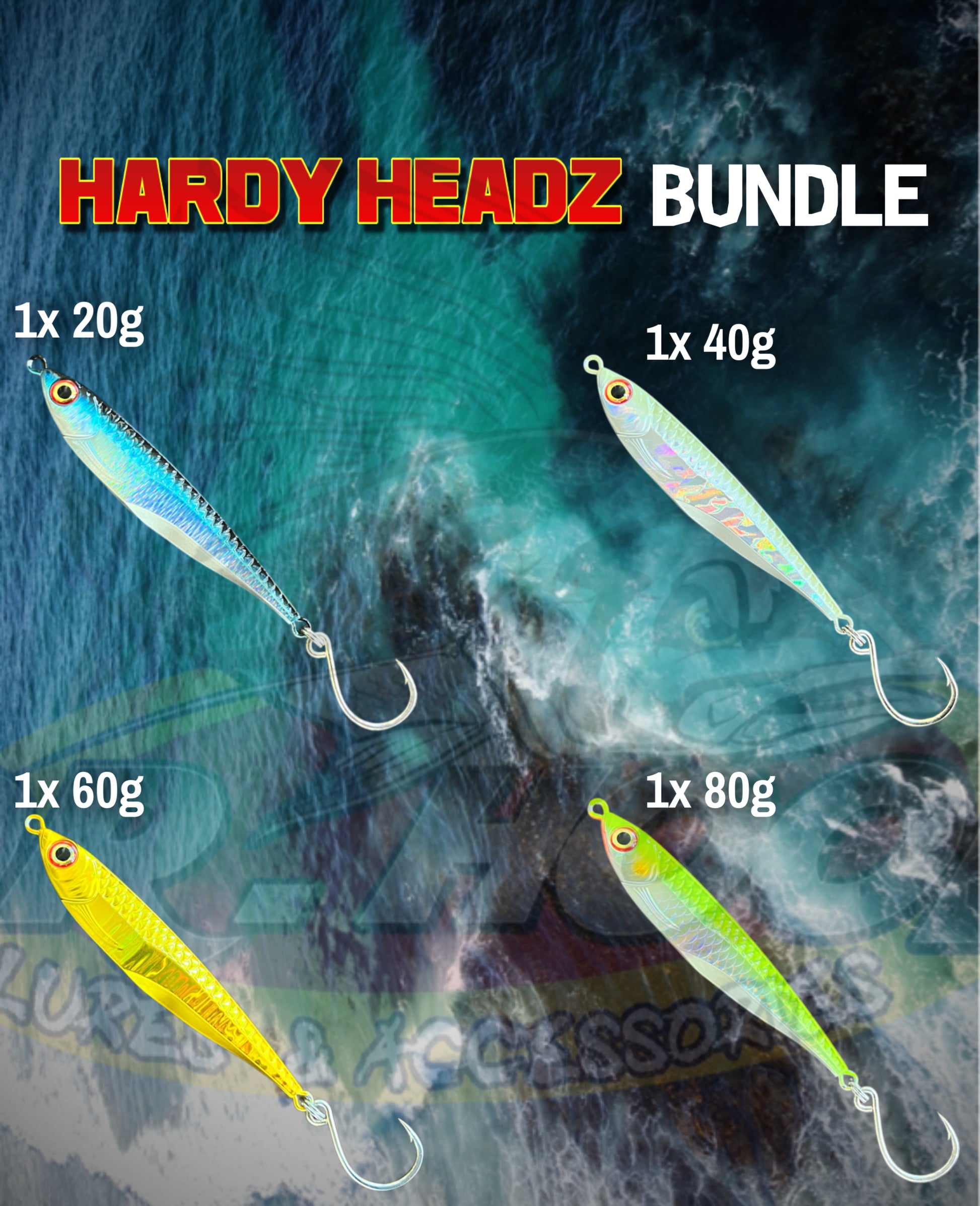 dr hook fishing lures Hardy Headz Bundle